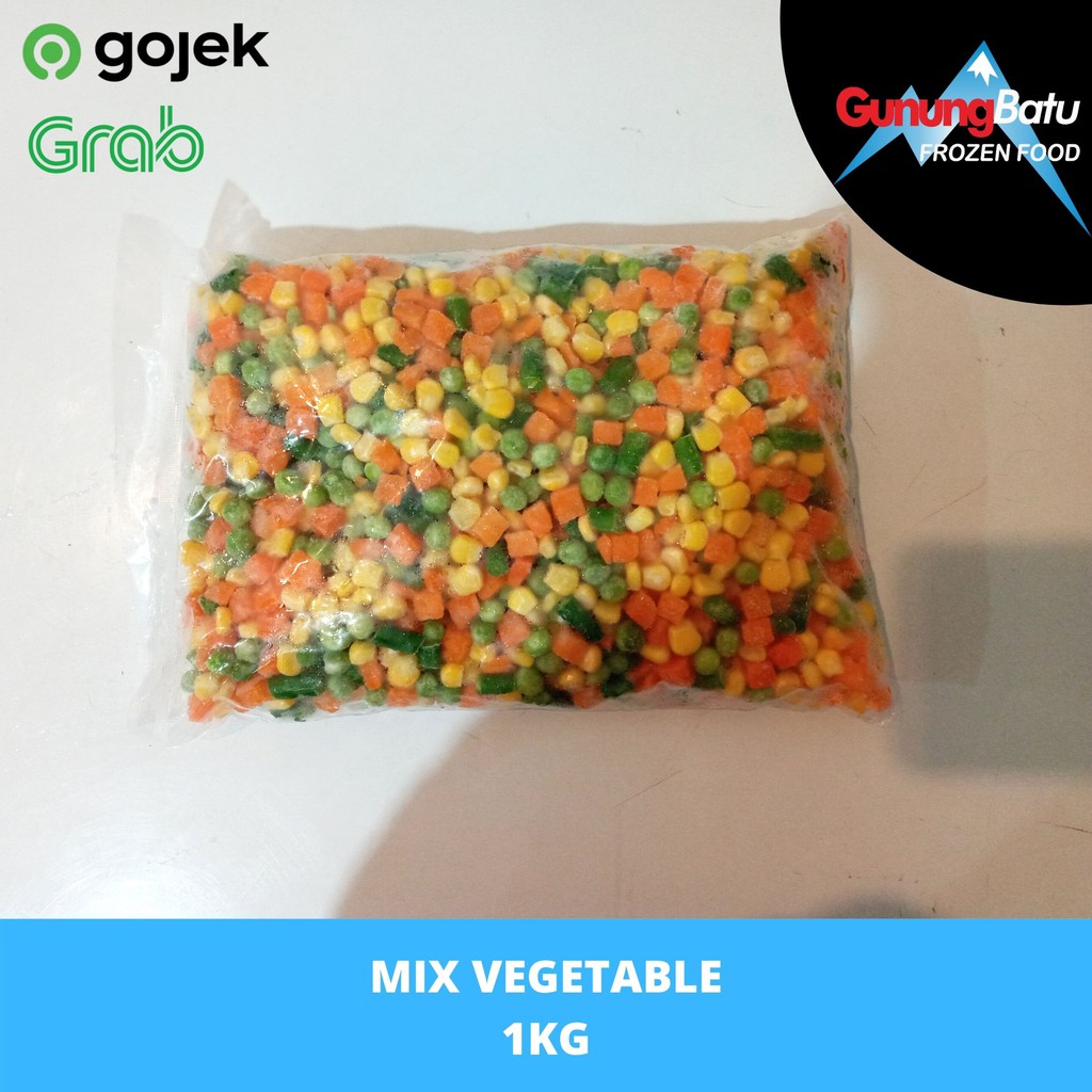 

MIX VEGETABLE 1KG SAYURAN BEKU (JAGUNG,WORTEL,KACANG POLONG & KACANG PANJANG)
