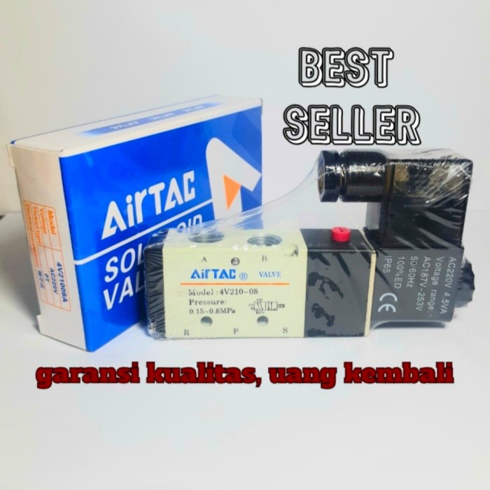 AIRTAC SELENOID VALVE 4V210-08 AC220V- VOLTASE AC220V