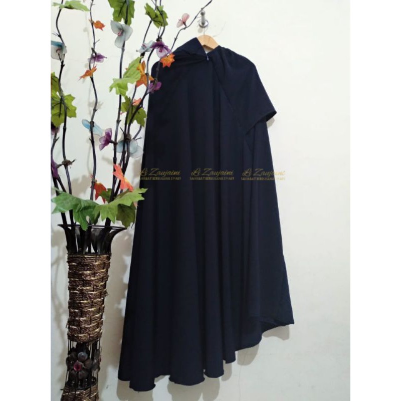 Jilbab Makassar / Jilbab Cadar Ritz Tanpa Purdah / Jilbab Cadar Ritz Jetblack tanpa purdah