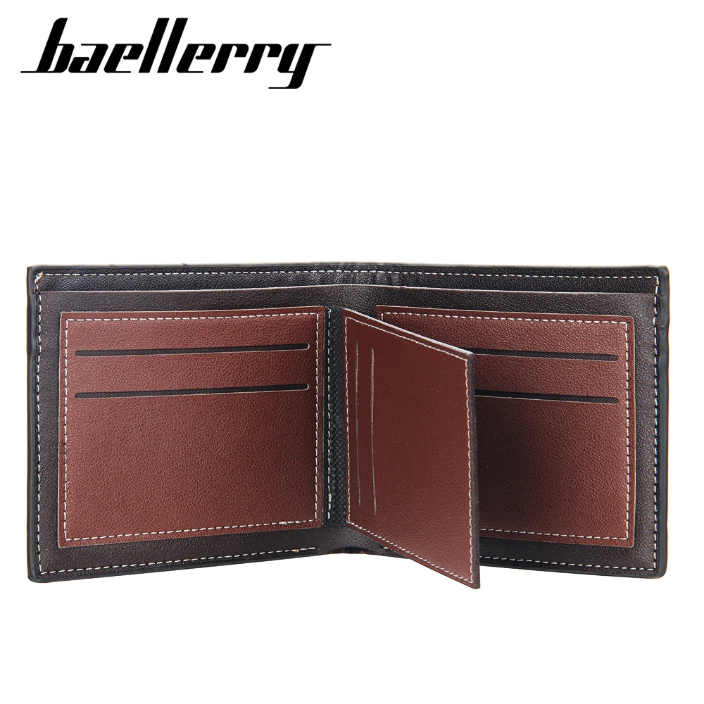 DOMPET PRIA BAELLERRY ORIGINAL KULIT LIPAT KECIL OVADO IMPORT KARTU PENDEK KEREN PREMIUM BRANDED ORI