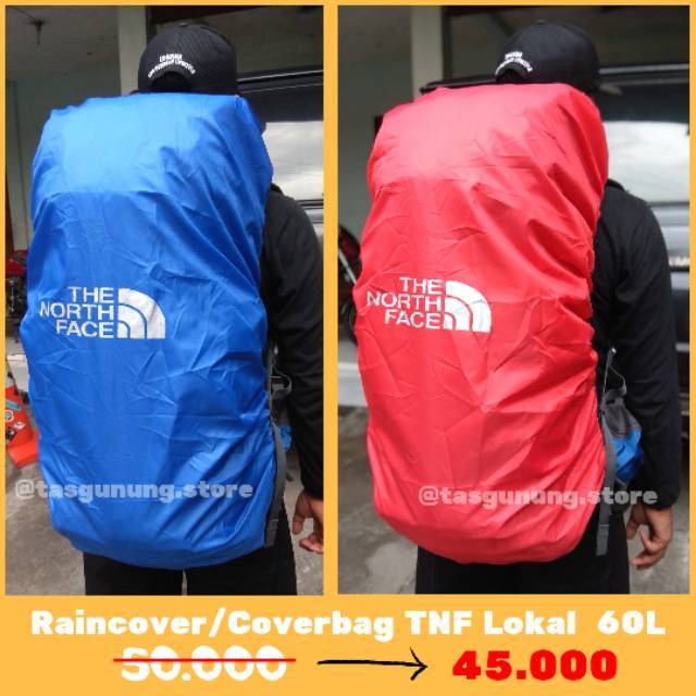Raincover - Coverbag 45L / 50L / 60L - Raincover Tas Gunung 45L / Raincover Tas Carrier 60L / Mantel