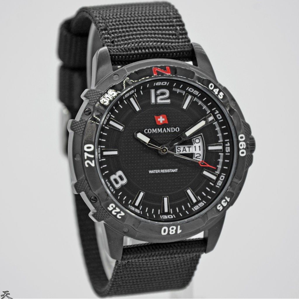 JAM TANGAN PRIA / COWOK COMMANDO 1049 KANVAS