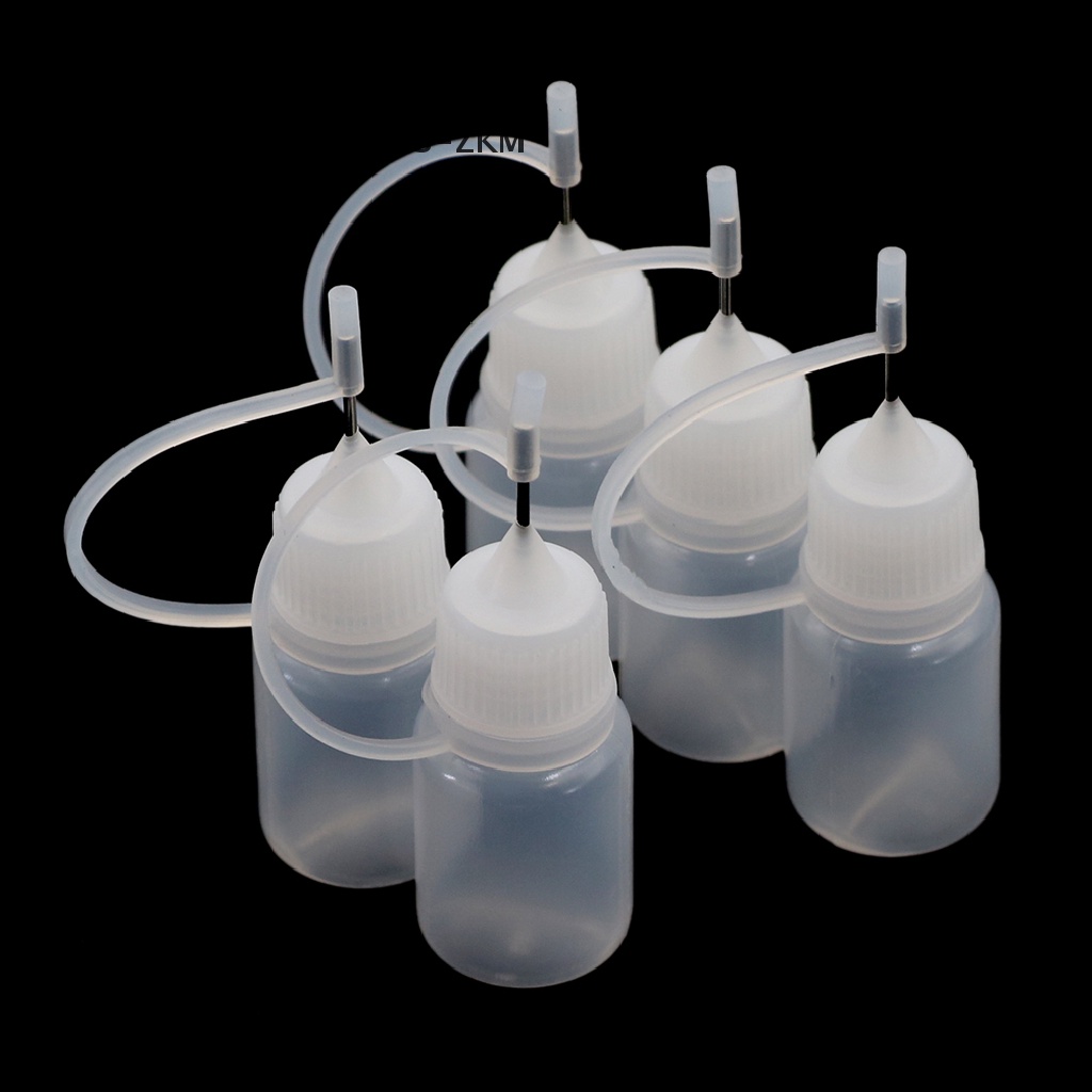 5 Pcs Botol Dropper Kosong Bahan Plastik Ukuran 5ml