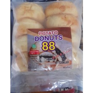 

Potato Donuts 88 Cokelat isi 8