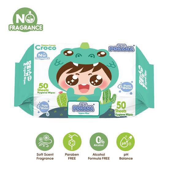 Tissue Basah Pokana - Pokana wipes 50s