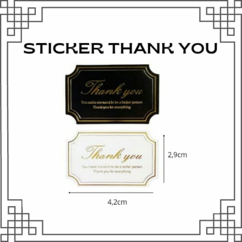 

LABEL STIKER THANK YOU HAMPERS KUE