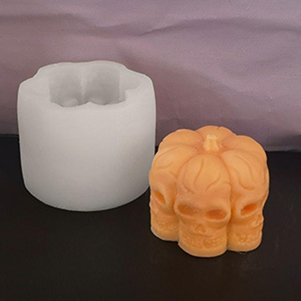 Preva Halloween Candle Mold Gift Polymer Clay Alat Membuat Lilin Cetakan Resin