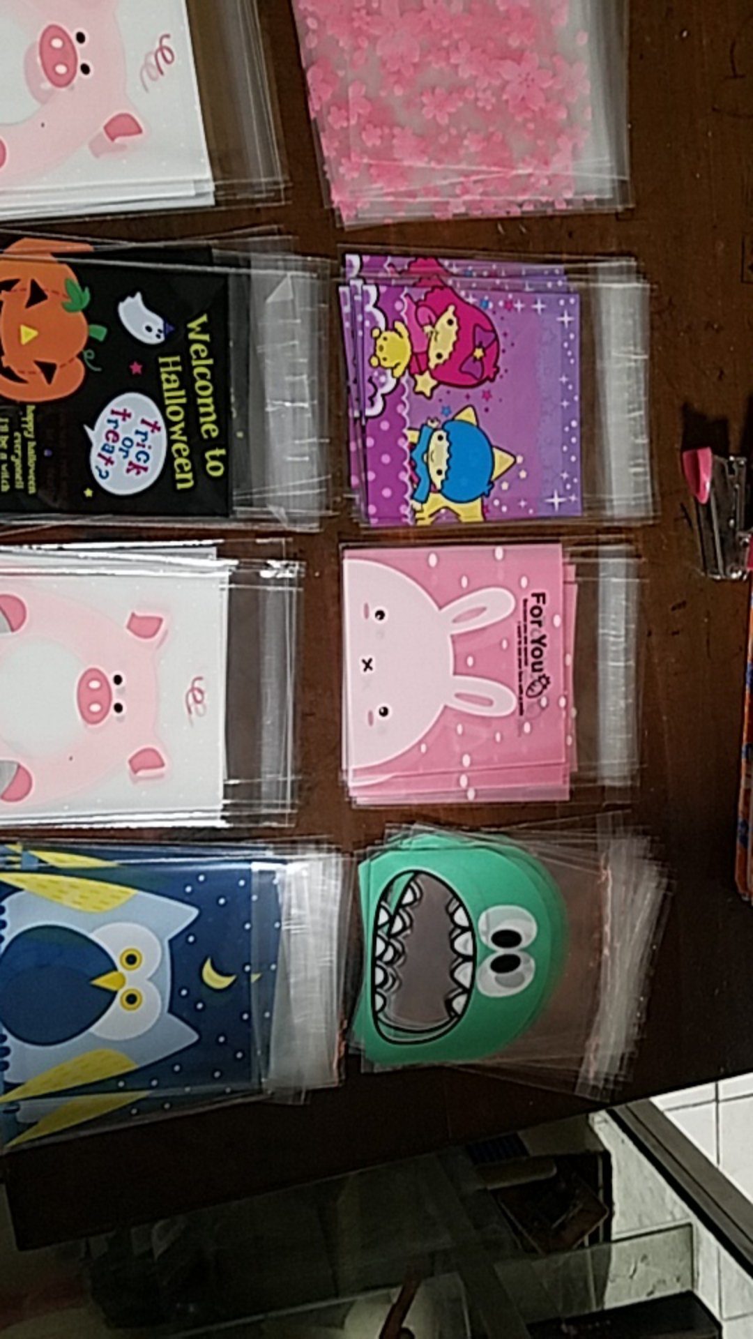 Plastik Fancy Cookies - Kue - Permen - Accessories Purple Twin Star 10x10