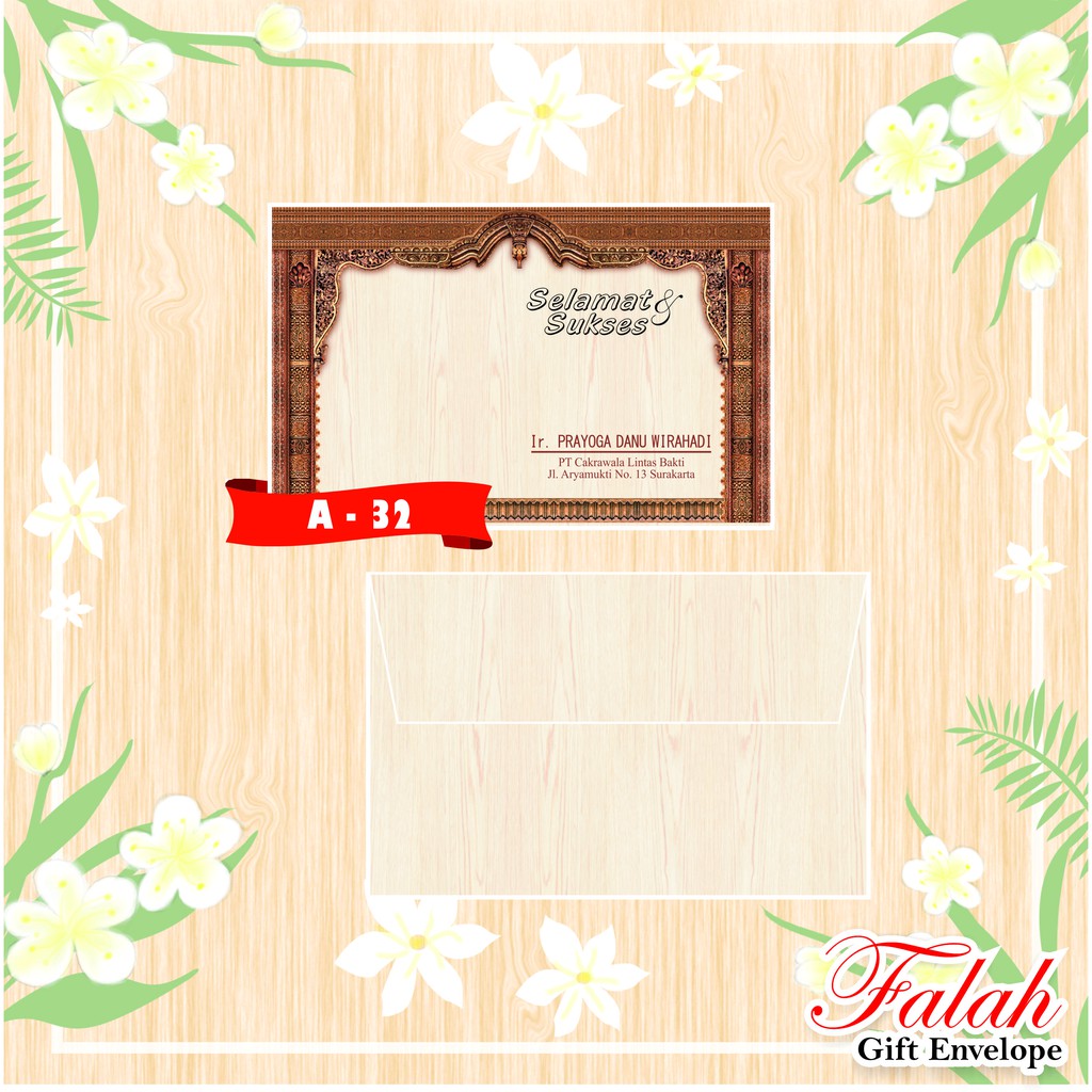 

Amplop Falah Motif A-32 Isi 50 Lembar Tanpa Tulisan