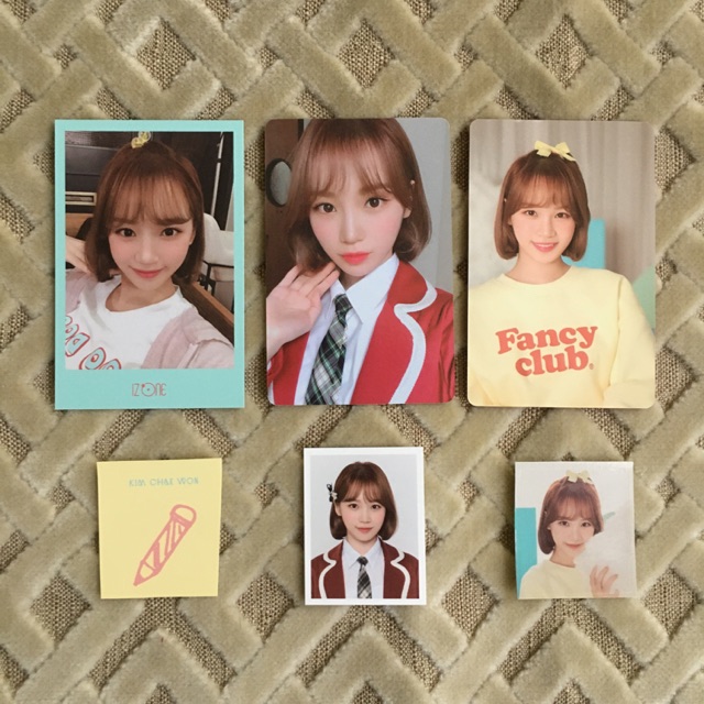 IZONE CHAEWON SECRET DIARY PC PHOTOCARD STICKER SET