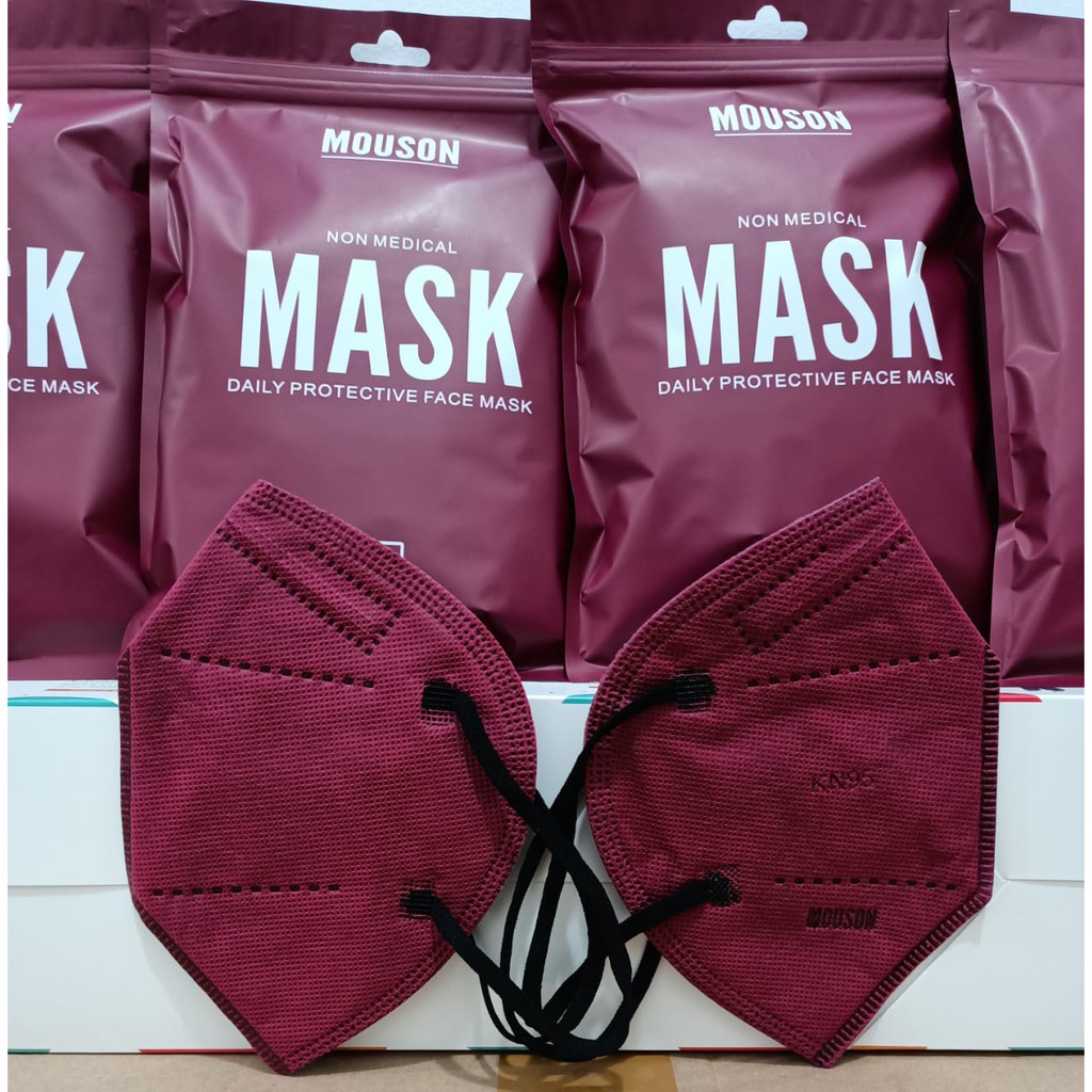 masker KN95 mouson 5ply model sensi izin kemenkes embos premium isi 10pcs