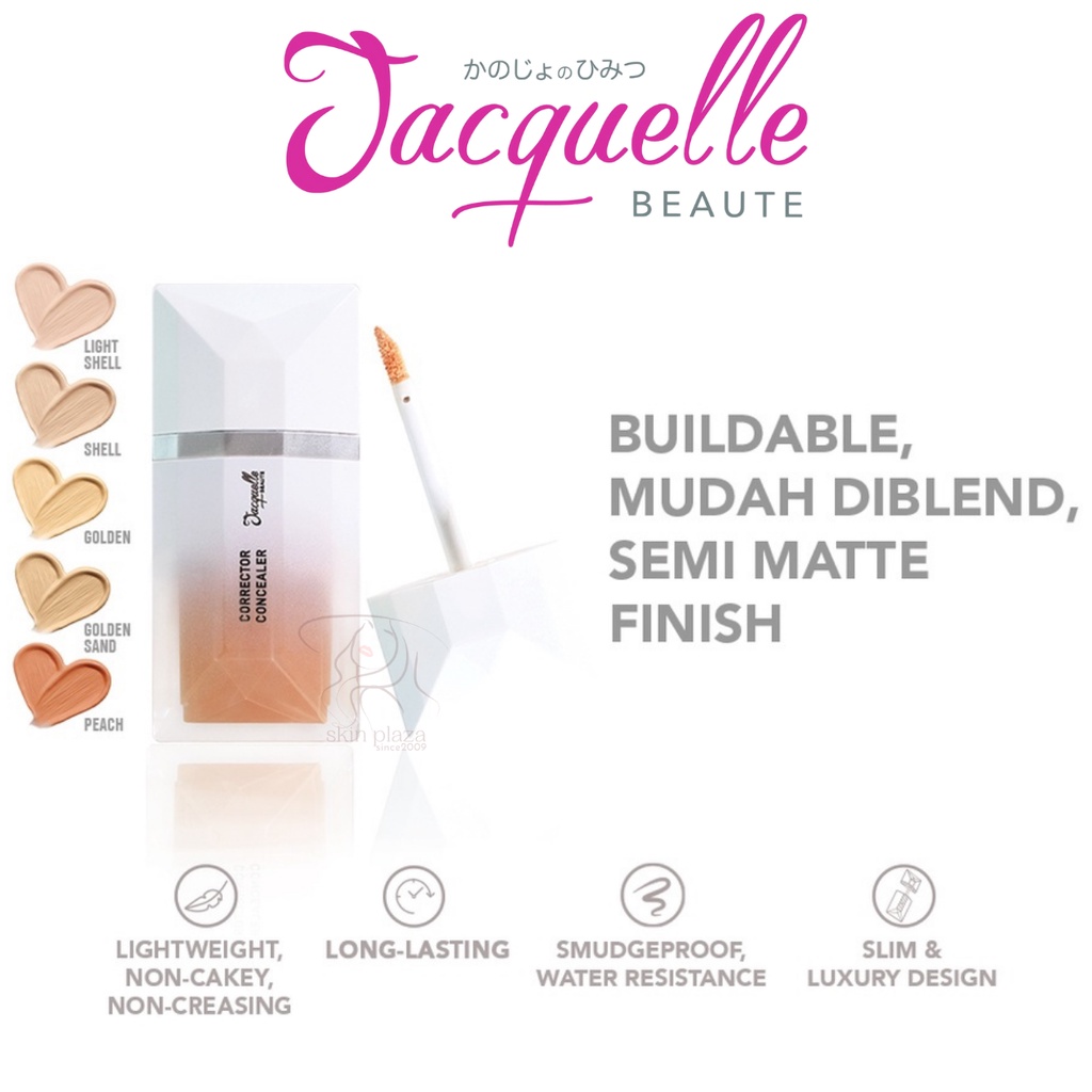 Jacquelle Corrector Liquid Concealer Semi Matte Finish Concealer Wajah