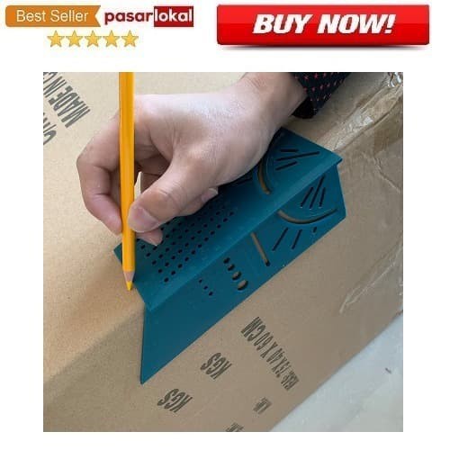 

PL - Penggaris Mark Line 3D Measuring Ruler Woodworking Tool Gauge