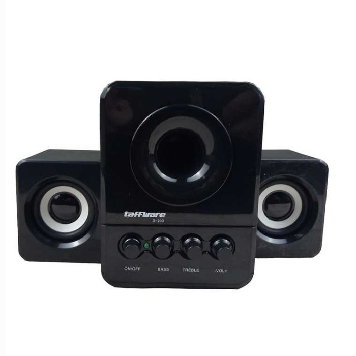 Speaker Laptop PC Stereo 2.1 with Subwoofer &amp; USB Power - Hitam