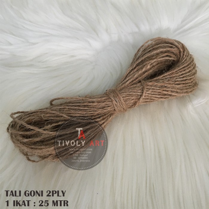 

Tali Goni 2 Ply / Tali Rami 2 Ply Panjang 25 Mtr Termurah