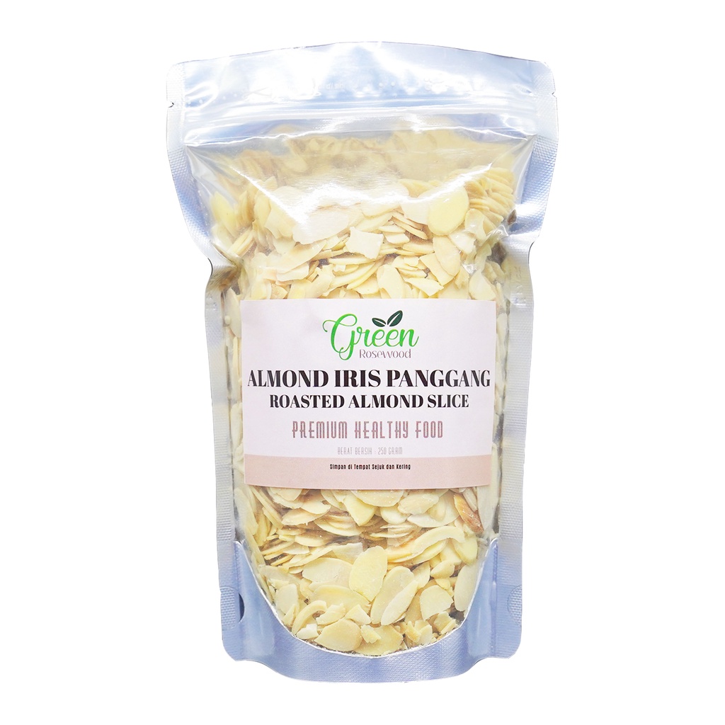 

ALMOND IRIS PANGGANG 250 GRAM PREMIUM - ROASTED ALMOND SLICE 250 GR