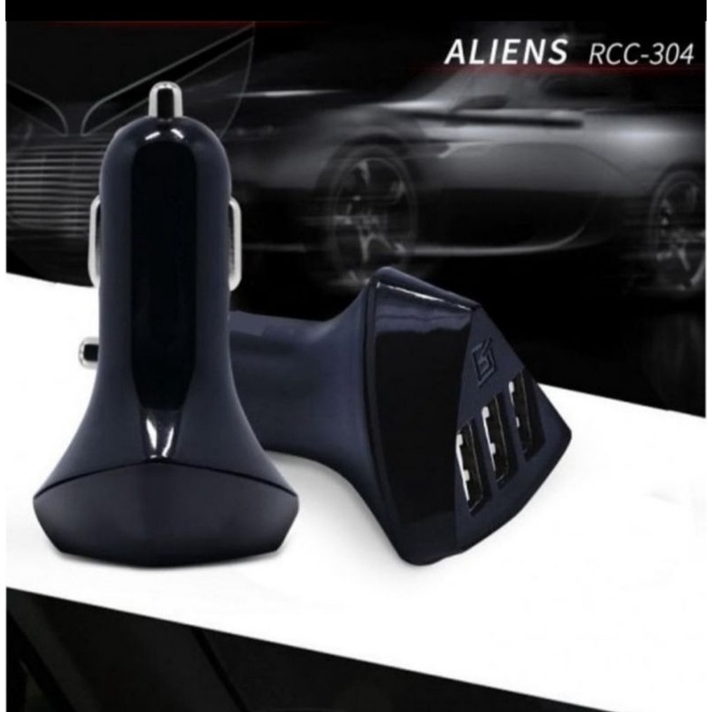 car charger cas mobil remax aliens 3 usb adapter saver