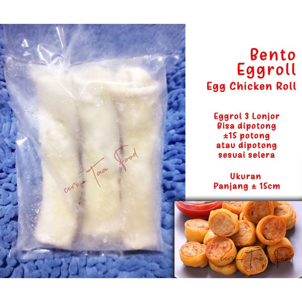 

Eggroll Bento / Egg Chicken Roll 3 Lonjor / Nugget Bento Ayam