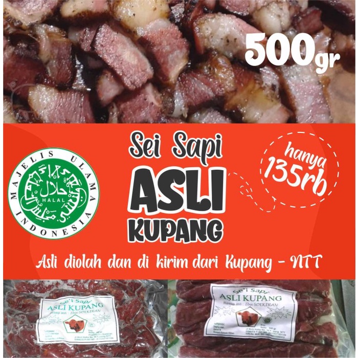 

Sei Sapi Asli Kupang - 500gr - (Sapi Asap Khas Kupang NTT) - (NTT) - BARU