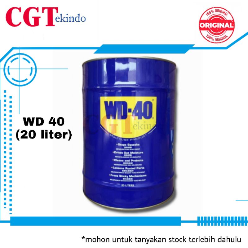 WD-40 Multi-Use Product 20 Liter - Pelumas Anti Karat 1 Pail - WD40 Bulk Liquid 20L Original Penghil