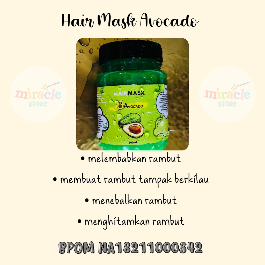 [BPOM]HAIR MASK|CONDITIONER|HAIR MIST|MASKER RAMBUT CREAMBATH PERAWATAN ALA SALON ANTI RAMBUT RONTOK MAKARIZO HAIR MASK ACL ZBEAUTYCARE HAIR MASK MURAH CREAMBATH MURAH PERAWATAN RAMBUT RONTOK RUSAK KERING KETOMBE TREATMENT RAMBUT MURAH VITAMIN RAMBUT-HAIR MASK AVOCADO