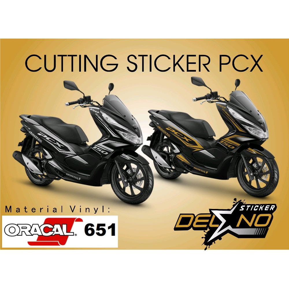 Populer Cutting Sticker Honda Pcx Hitam Berkualitas Shopee Indonesia