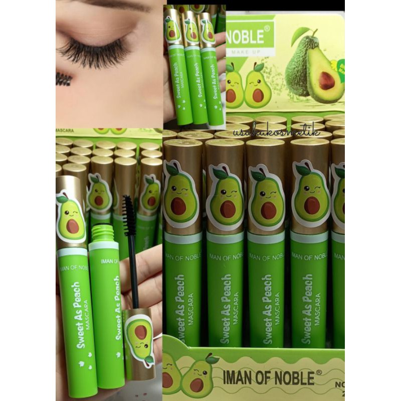 PROMO BESAR Perpcs Mascara waterproof iman noble sweat as avocado  No.M6098