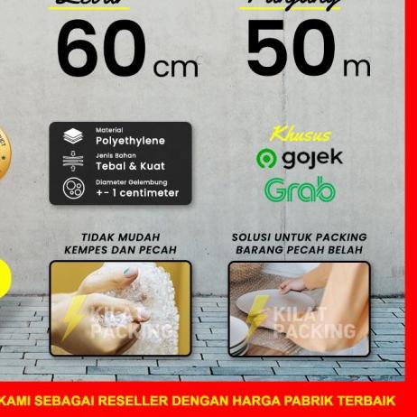 

Bubble Wrap 50m x 60cm bening premium delkomas