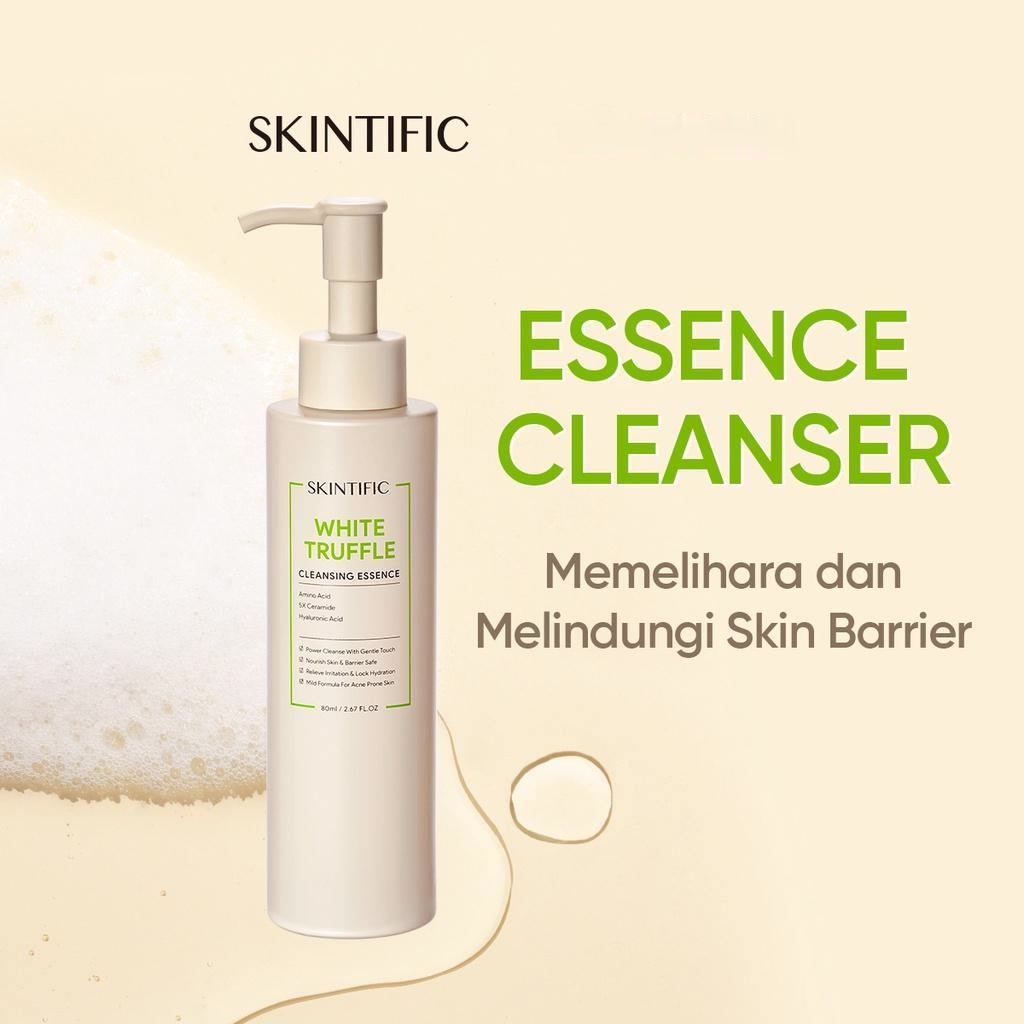 ★ BB ★  SKINTIFIC White Truffle Cleansing Essence Cleanser Facial Wash Serum Nourish and Protect Skin Barrier 80ml
