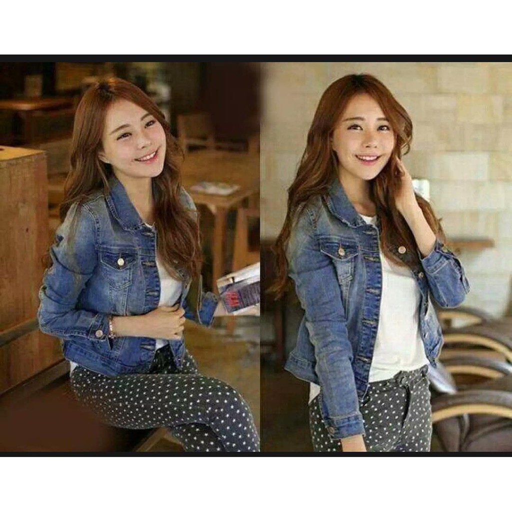 Jaket jeans DENIM wanita FHASION