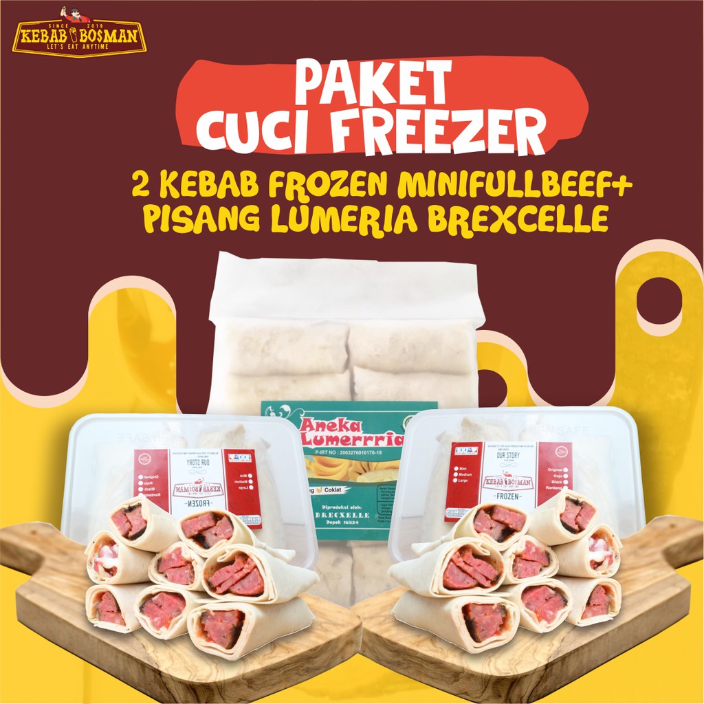 

PAKET 2 KEBAB FROZEN MINIFULLBEEF DAN PISANG LUMERIA BREXCELLE