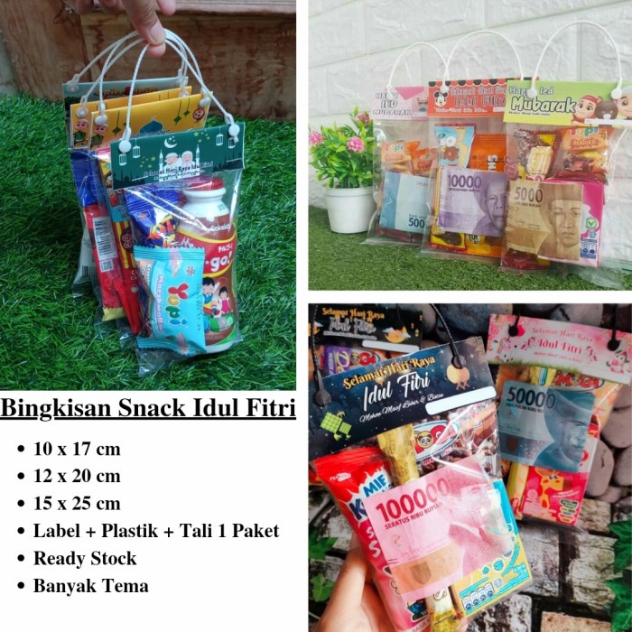 

PROMO Tas Tentengan Jinjing Plastik Label Snack Lebaran Hari Raya Idul Fitri - label saja