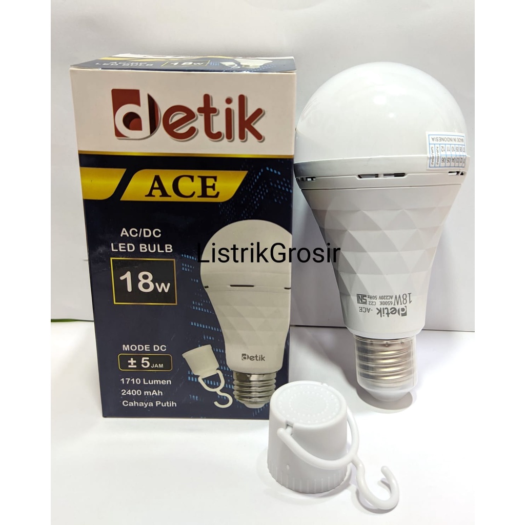 Detik ACE Lampu LED Emergency Led Magic Genius 9Watt / 12 Watt / 18w