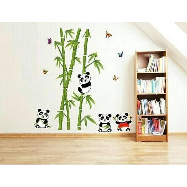 %%%%] Stiker Dinding /Wall Sticker Dapur Kamar Mandi Anak Dewasa Panda II