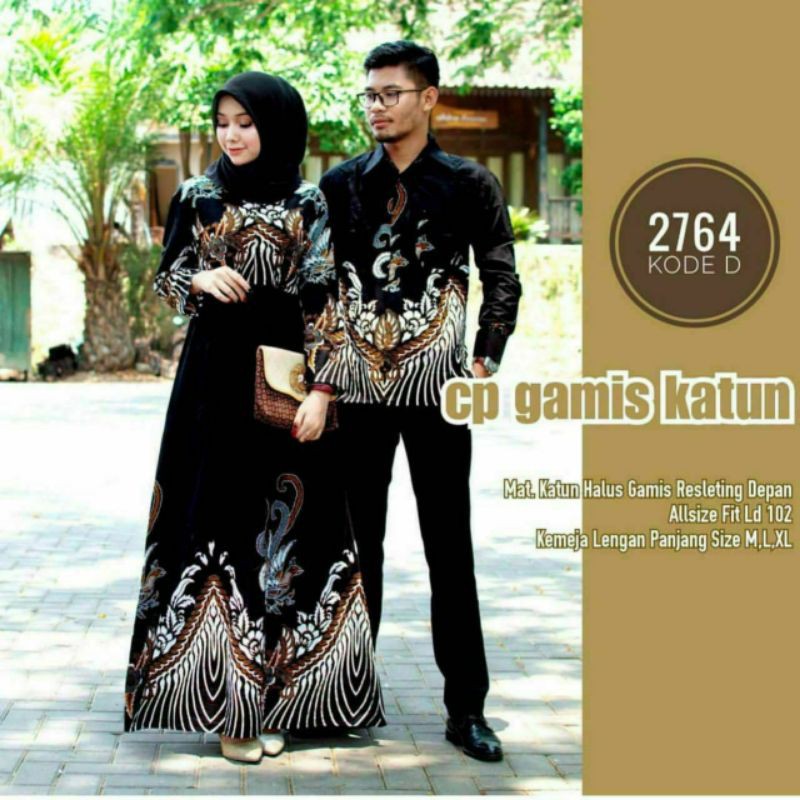 BATIK COUPLE GAMIS BATIK DRESS BATIK PEKALONGAN KEMEJA BATIK PRIA
