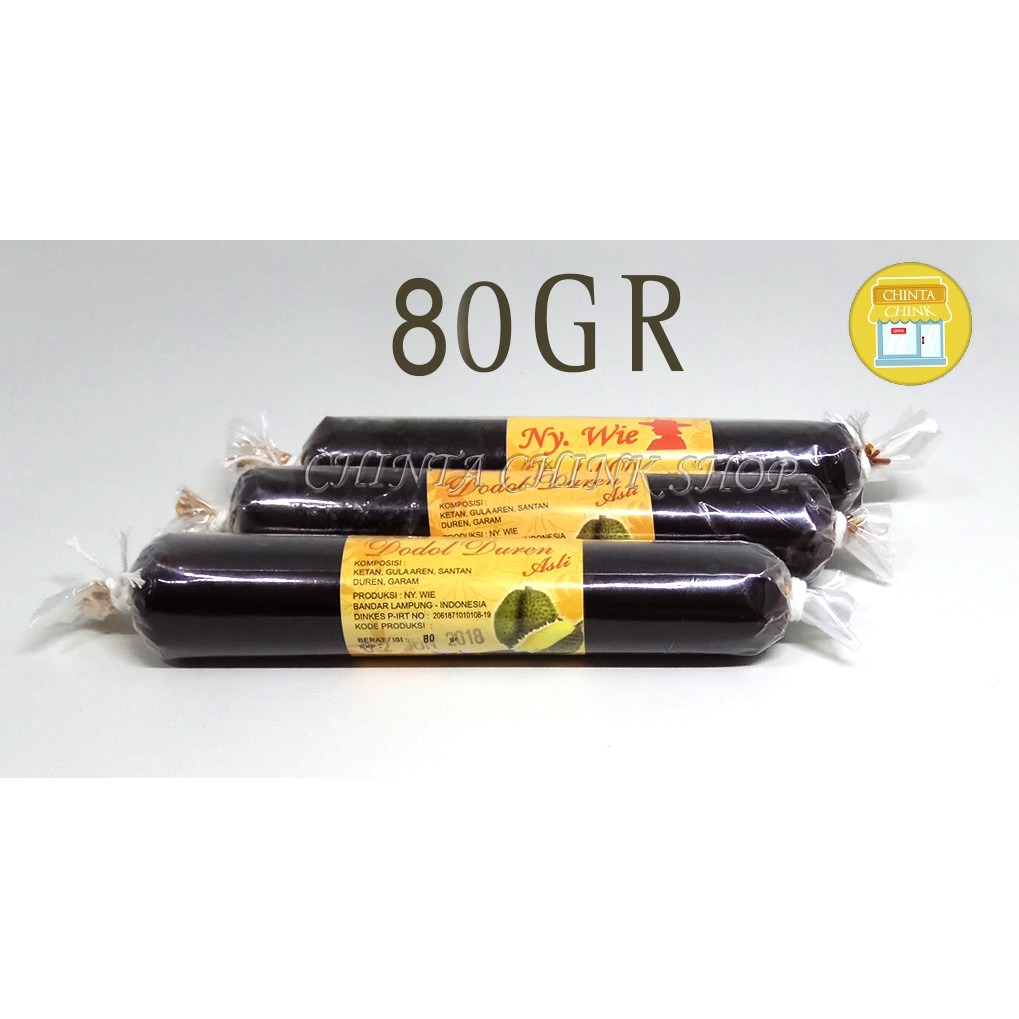 

Dodol Durian Ny. Wie Asli Lampung Kemasan Mini 80g