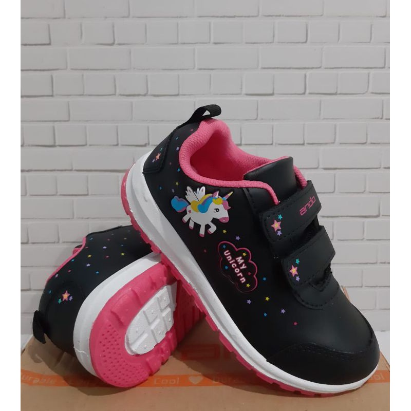 SEPATU ANDO MINICORN VECRO SEPATU SNEAKERS ANAK