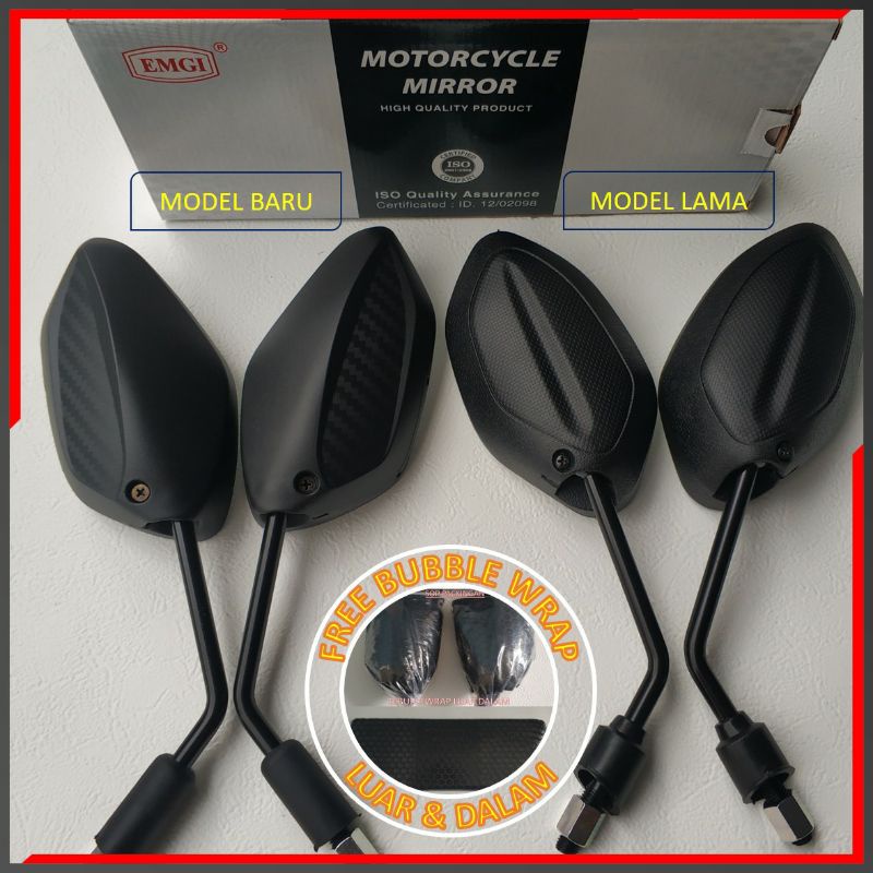 Spion Honda BEAT KARBU ALL NEW BEAT STREET Model Standart Kualitas Ori merk EMGI 9231