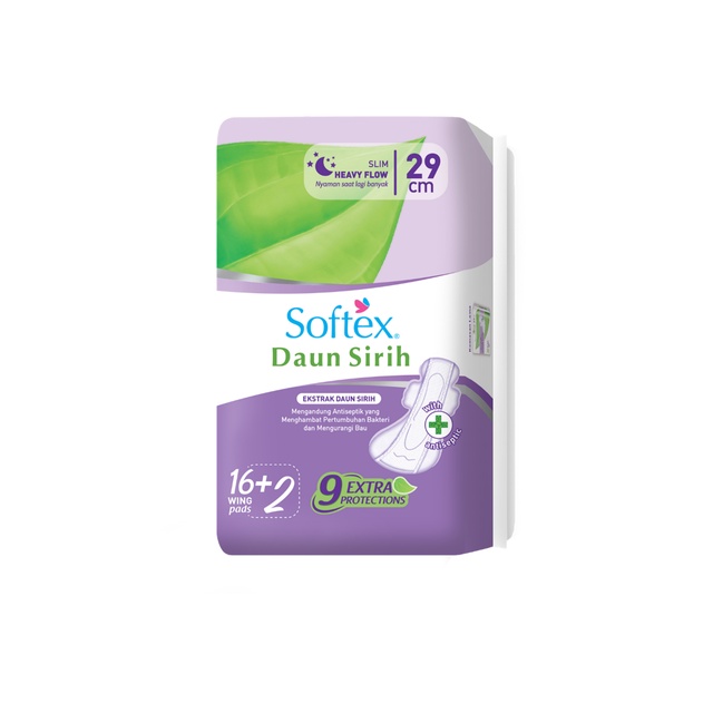 SOFTEX DAUN SIRIH 29CM 16+2P