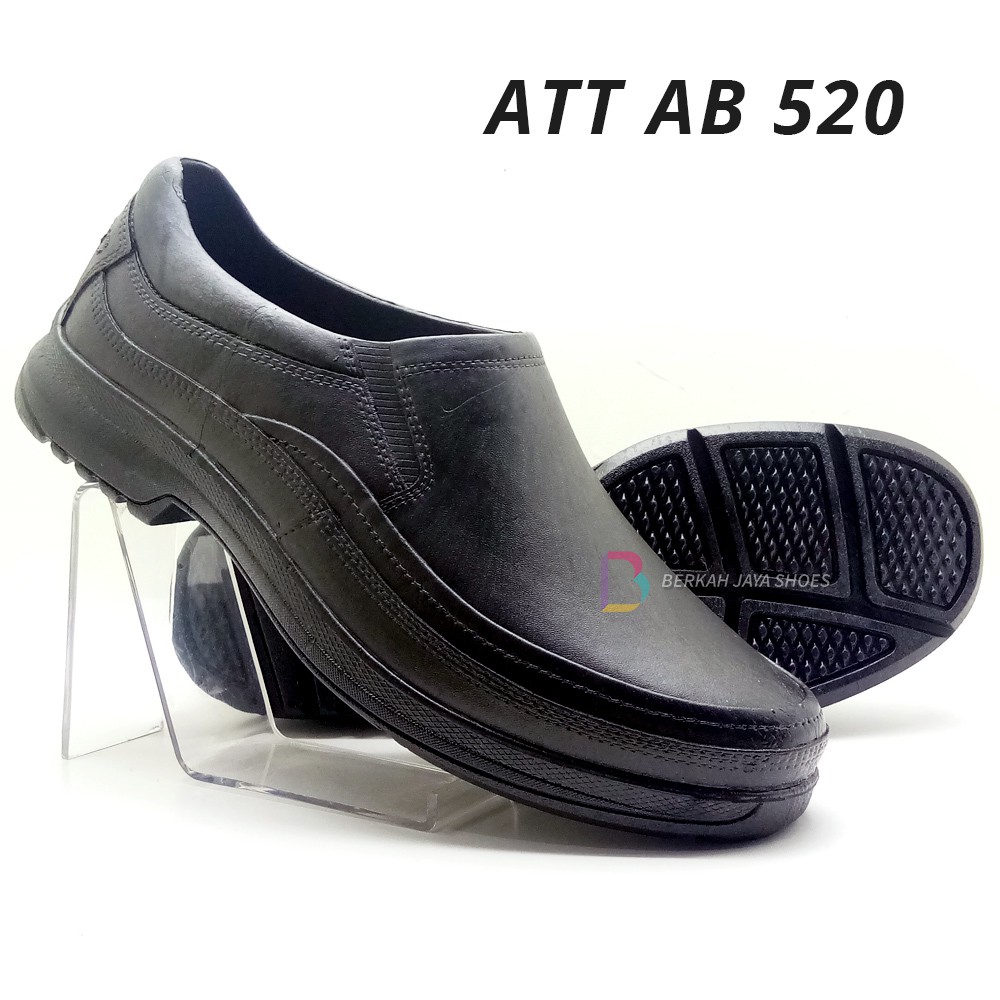 Sepatu Karet Pria - Sepatu Pantofel Karet Pria ATT AB 520 Hitam - Anti Air &amp; Anti Slip