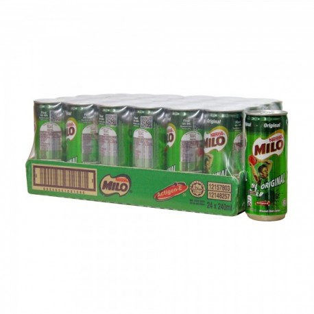 

Milo 240ML Can Original | Milo Kaleng 240ML Original 1 Karton Isi 24 Pcs