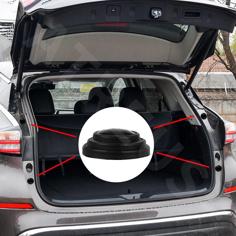 Proton 4/8/12Pcs Car Door Trunk Anti Shock And Collision Pad Silicone Adhesive Sticker  Reduce Noise Buffer For Persona X70 Waja Iriz Iswara Exora Wira X50 Saga vvt Accessories