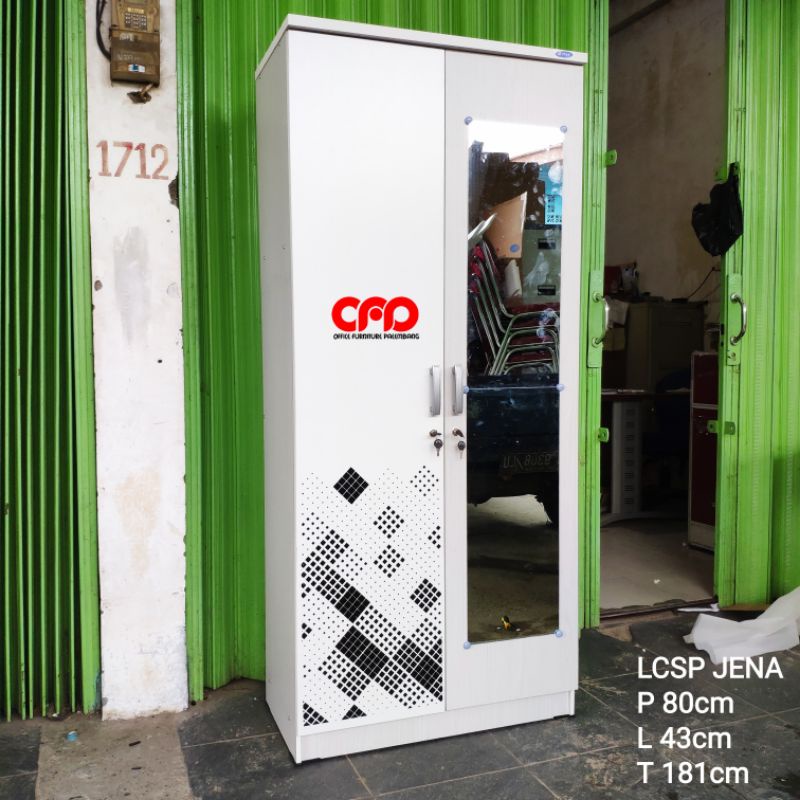 lemari pakaian 2 pintu lemari baju murah olympic gstar lcsp jena