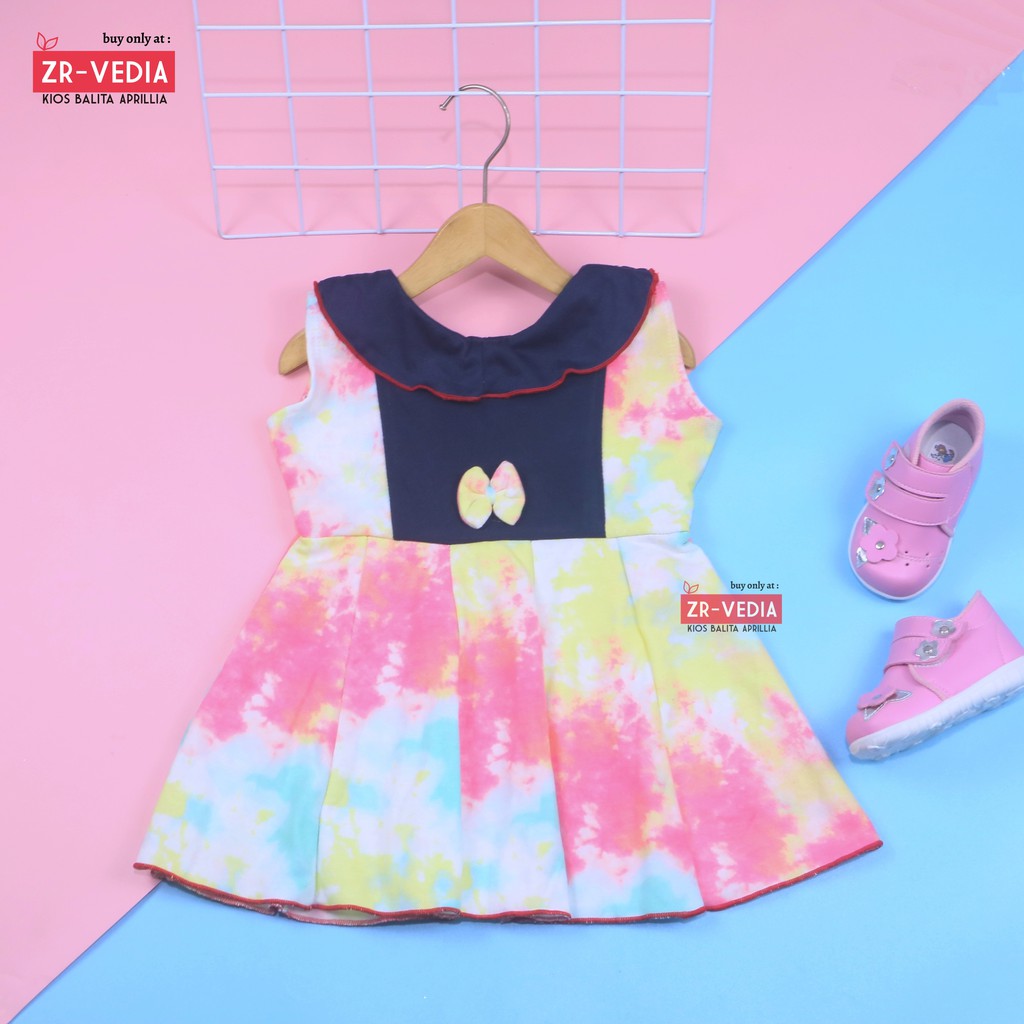 (BLUDRU FLANEL) Dress Cantika uk 1-2 Tahun / Baju Anak Perempuan Harian Yukensi Murah Grosir