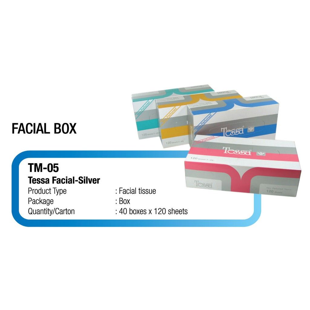 Jual Isi 40 box Tissue Facial TESSA BOX - Tissue Wajah - BOX - Lembaran ...