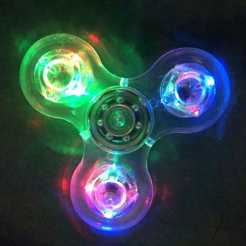 Mary Mainan Fidget Gyro Anti Galau 3 ''Spinner Transparan Untuk Dewasa ADD OCD Therapy