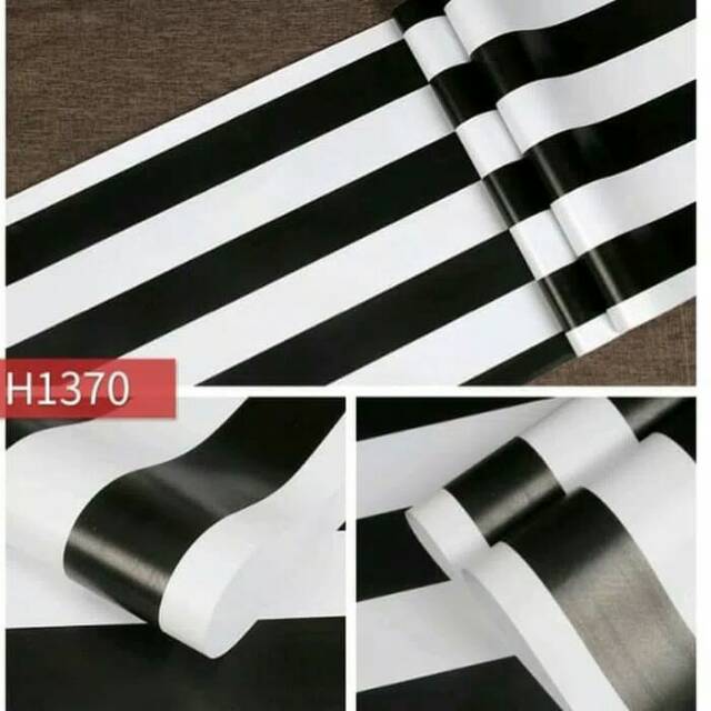 Walpaper dinding  motif  garis kecil hitam  putih  kode 