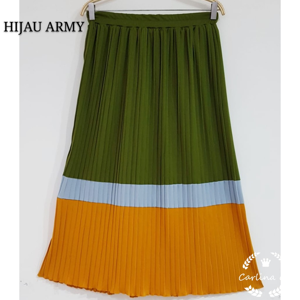 ROK MIX 3 WARNA PLISKET CARLINA