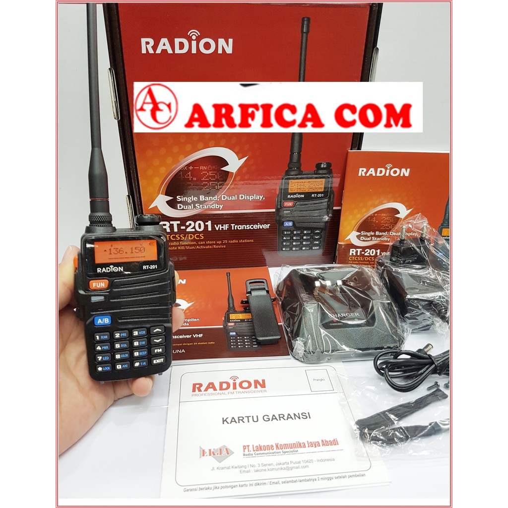 JUAL HT RADION RT-202 RT 201 RT202 VHF NEW ORI GARANSI 2 TAHUN