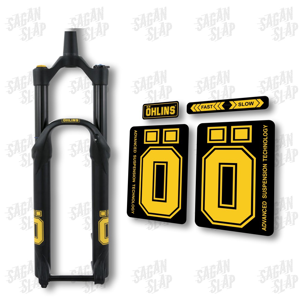 Stiker OHLINS Sticker decal fork mtb downhill